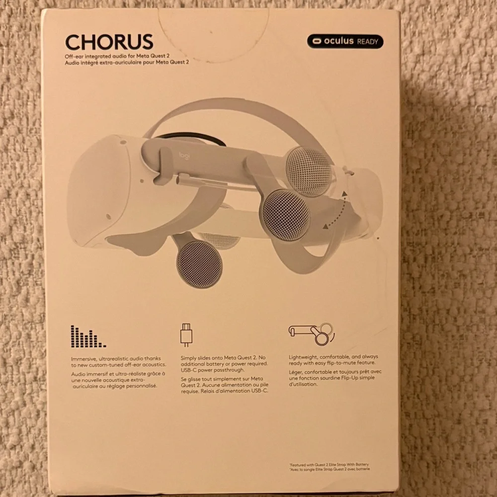 Logitech Chorus VR Off-Ear Headset for Meta Quest 2 - Picture 3 of 5